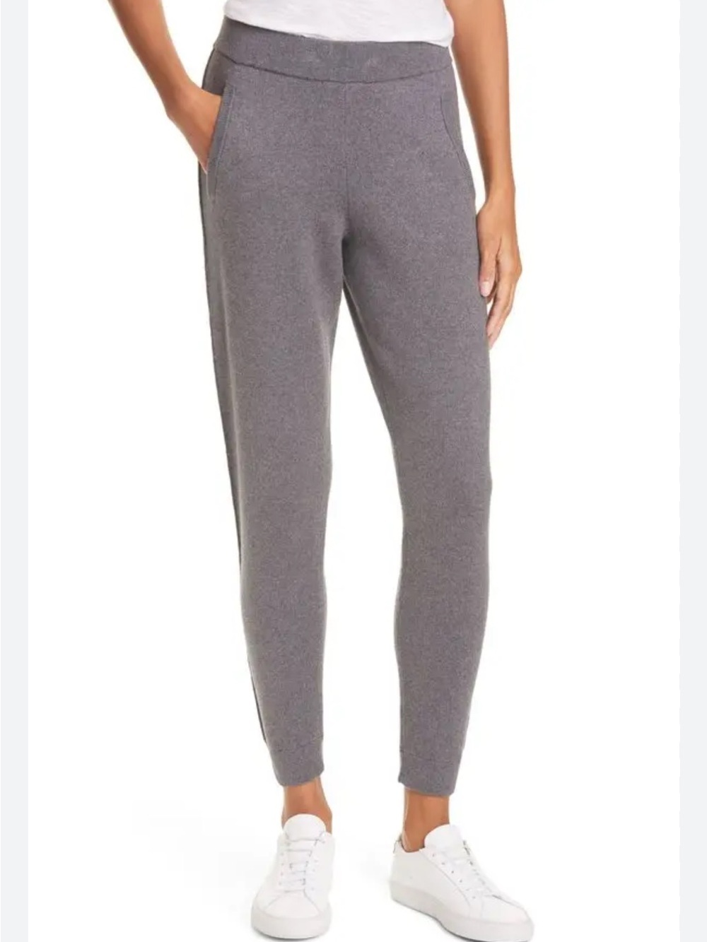 ATM Anthony Thomas Melillo Heather Gray Knit Jogger Pants
